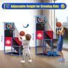 Adjustable Basketball Hoop for Kids Toddler Ages 3-8, Side-Mount & Top-Mount, Indoor Outdoor Carnival Games Competitions, Gift Boys & Girls Beg for, Rain or Shine, The Game Never Stops view 2