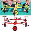 Red,JIYIAN Rotating Bike for Riders Ages 3+ Preschool Pedal Tricycle Car Four Seats 360 Spin |for Backyard,Kindergarten Playground Daycare and Classroom Outdoor Play Equipment view 1