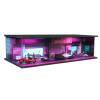 1/64 Neon Style LED Diorama Display Case - Compatible with Hot Wheels Matchbox Mini GT Diecast Cars, for Model Car & Figures Display and Storage (Vehicles Not Included) CP02 view 1