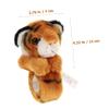 BESPORTBLE 6Pcs Animal Slap Bracelets for Theme Birthday Party Favors Includes Tiger Leopard Giraffe Elephant and Snap Bands for Boys view 2
