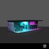 1/64 Neon Style LED Diorama Display Case - Compatible with Hot Wheels Matchbox Mini GT Diecast Cars, for Model Car & Figures Display and Storage (Vehicles Not Included) view 2