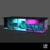 1/64 Neon Style LED Diorama Display Case - Compatible with Hot Wheels Matchbox Mini GT Diecast Cars, for Model Car & Figures Display and Storage (Vehicles Not Included) view 3