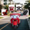 12V Electric Motorcycle for Kids Ages 3-8, 2 Seats Ride-On Motorbike with 3 Wheels, Bluetooth, USB, LED Light & Storage Box | Safe & Durable Kids Toy Vehicle, Red view 3