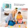 BESPORTBLE Educational Simulated Microwave Oven Toy Interactive Plastic Role Play Kitchen Appliance for Light Sound Features for Creative Learning Play view 4