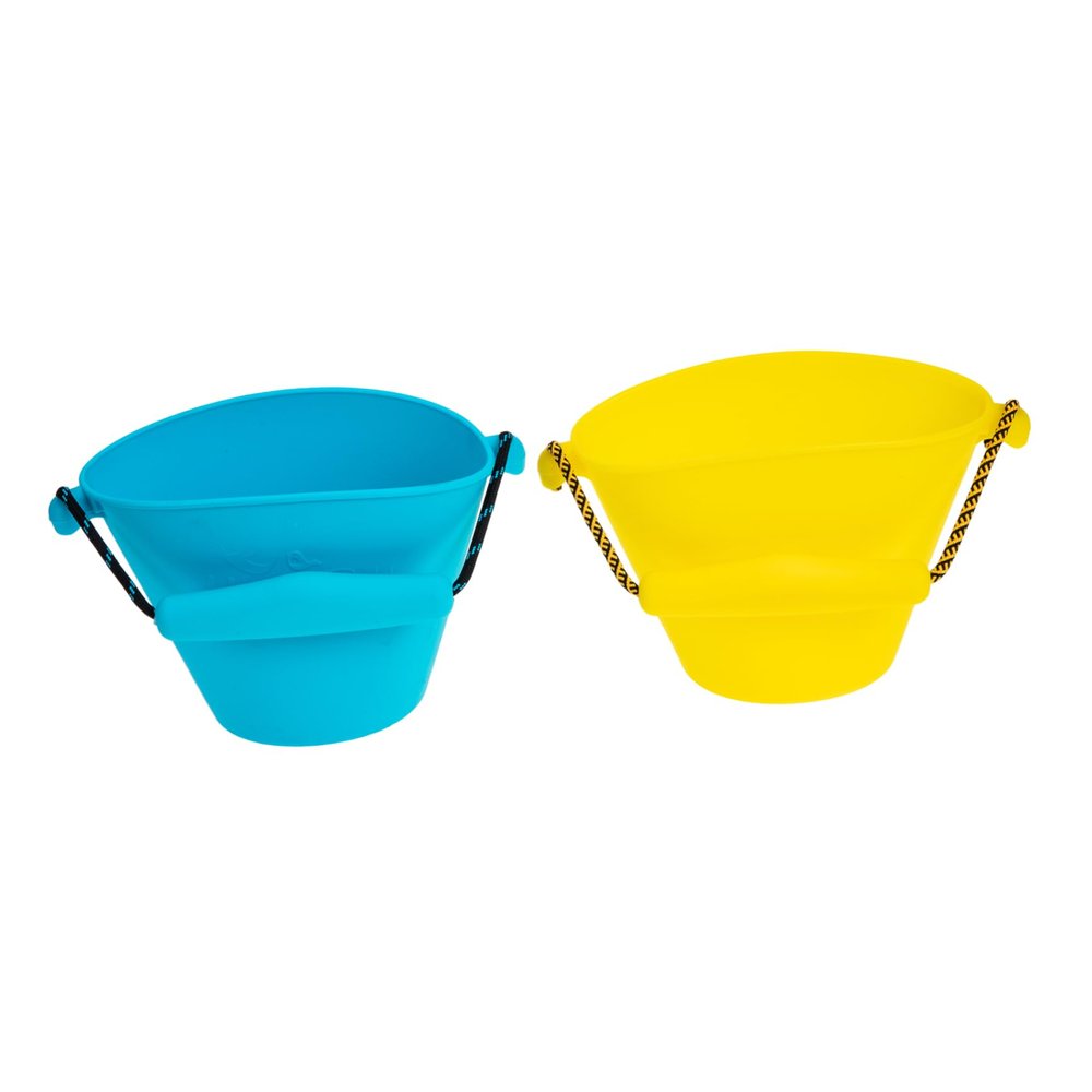 BESPORTBLE 2pcs Portable Silicone Water Bucket for Boys and Girls Lightweight Folding Sand Bucket for Beach Play Multi for Toddlers for Outdoor Water Fun and Creative Play