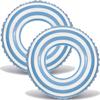 2PCS Floats for Adults Rings Striped Pool Float Large Swim Ring for Adults,34 Inch Classic Striped Teens Adult Inner Tubes Summer Beach Bachelorette Party (Blue Lollipop,2) view 1