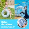 2PCS Floats for Adults Rings Striped Pool Float Large Swim Ring for Adults,34 Inch Classic Striped Teens Adult Inner Tubes Summer Beach Bachelorette Party (Blue Lollipop,2) view 3