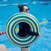 2PCS Floats for Adults Rrings Striped Pool Float Large Swim Ring for Adults,30 Inch Classic Striped Teens Adult Inner Tubes Summer Beach Bachelorette Party (M-Green Lollipop,2) view 4