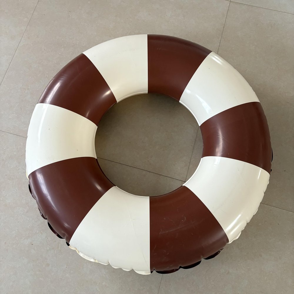 2PCS Floats for Adults Rrings Striped Pool Float Large Swim Ring for Adults,34 Inch Classic Striped Teens Adult Inner Tubes Summer Beach Bachelorette Party (Multi,1)