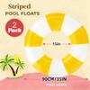 2PCS Floats for Adults Rrings Striped Pool Float Large Swim Ring for Adults,34 Inch Classic Striped Teens Adult Inner Tubes Summer Beach Bachelorette Party (Style,2) view 2