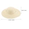 Baluue 2pcs Boy Girl Wheat Straw Sun Hat Blank Graffiti Craft Supplies for Boy Girl for Outdoor Activities Lightweight Comfortable for Beach Trips and Picnics view 3