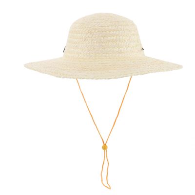 Baluue Sun Hat for Boys and Girls Outdoor Beach Uv Shield Adjustable Chin Strap Toddler Childrens Straw Craft Hat Beige