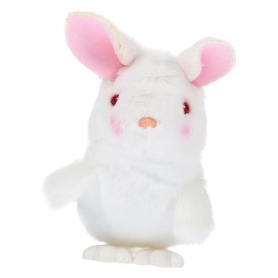 BESPORTBLE Wind-up Bunny Toy Interactive Jumping Soft Plush Design for Easter and Party Favors Compact and Fun for Boys and Girls and Adults