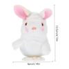 BESPORTBLE Wind-up Bunny Toy Interactive Jumping Soft Plush Design for Easter and Party Favors Compact and Fun for Boys and Girls and Adults view 2