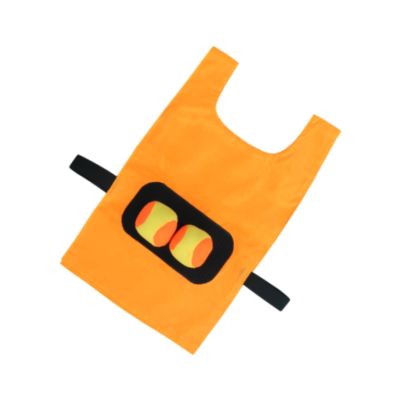 Simhoa Dodgeball Game Set Toss Game Game Target Ball Vest Outdoor Sport Game for Camping, Orange
