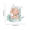 Alipis Creative Ocean Girl Resin Desktop Ornament Cute and Adorable Decoration for Home Bar and Restaurant Valentine s Teens and Ocean Theme view 2
