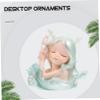 Alipis Creative Ocean Girl Resin Desktop Ornament Cute and Adorable Decoration for Home Bar and Restaurant Valentine s Teens and Ocean Theme view 3