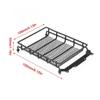 3 Size Metal Luggage Carrier Roof Rack Compatible with SCX10 TRX4 RC4WD D90 CC01 1/10 RC Crawler Car Upgrade Parts(Large 170x110mm) view 4