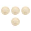 Baluue 4pcs Small Wheat Straw Hat for Boy Girl Crafting Sun Hat for Outdoor Beach Activities Blank Canvas for Painting and Graffiti for Boy Girl Fun view 1