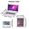 1:12 1:6 Scale Dollhouse Decor Accessories Laptop, Miniature Laptop Tablet Smart Phone Stuff Doll House Mini Play Set Accessories (Silver) view 4