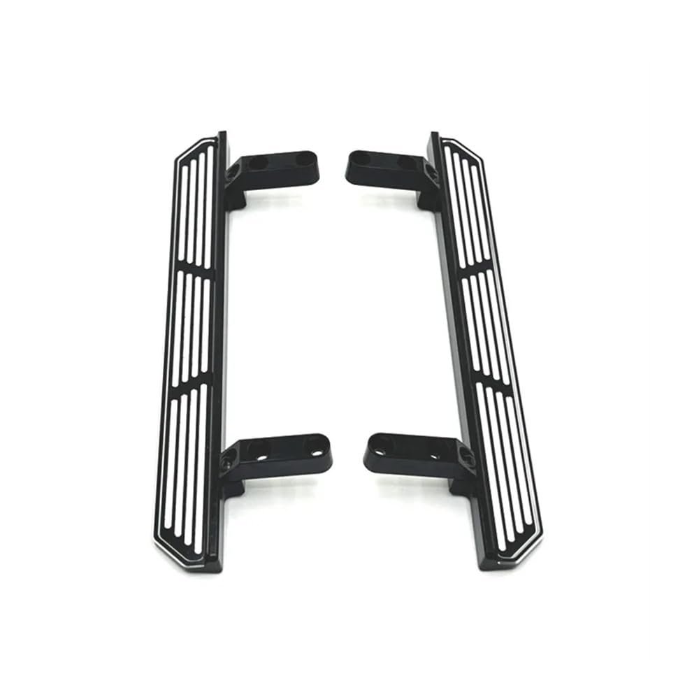 1/10 RC Car Upgrade Parts Accessories 104006 104010 104020 104026 Metal RC Rock Sliders Side Pedal Decoration(Black)