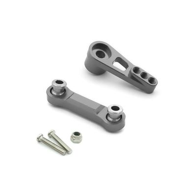 1/18 RC Car Upgrade Parts 184011 A949 A959 A969 A979 K929 A959-B A979-B 2pcs Metal Steering Servo Arm Servo Rod(Grey)