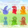 12Pack Dinosaur Sensory Fidget Stress Toys for Kids Classroom, Autism Calming Special Education Must Haves Travel Essentials, Valentine's Day Cards Gifts for Party Favors Class Birthday 3 5 7 Boy Girl view 2