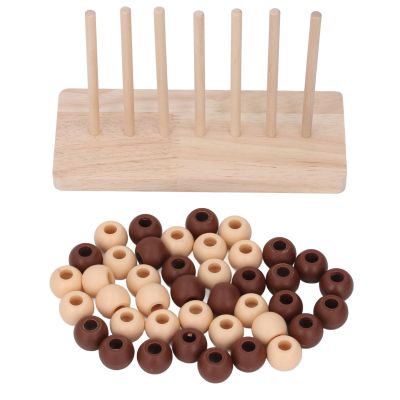 Beaded 3D Table Game Chess Toy 4 Connect Chess Toy Early Educatioal Puzzle Interactive Two Player Chess Toy for Family Gatherings Parties