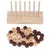 Beaded 3D Table Game Chess Toy 4 Connect Chess Toy Early Educatioal Puzzle Interactive Two Player Chess Toy for Family Gatherings Parties view 1