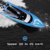 captainrc 2.4GHz high-Speed RC Boat, 15+MPH, Remote Control Speedboat with Automatic Centering Function, LED, Waterproof, RTR, Ship Models Suitable for Lakes, Rivers, and Swimming Pools (UDI034-Blue) view 2