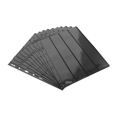 DECHOUS 10sheets Transparent Double-sided Stamp Album Pages for Stamp Collecting and Display for Binder Inserts and Preservation of Historical