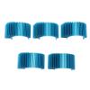 Culnflun Aluminum Electric Engine Motor Heatsink, 5 PCS Cooling Fins Efficiently Cools 540 550 Brushed Motors for RC Toys Blue view 1