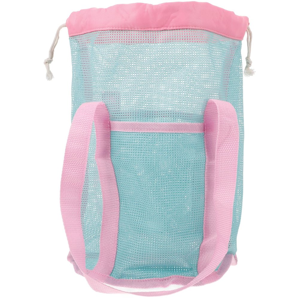 NOLITOY Boys and Girls Beach Toys Carrying Bag Capacity Mesh Storage Bag for Sand Play Drawstring Design for Easy Access for Beach Parties and Outdoor Fun