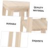 Abaodam 1pc Miniature High Stool Model Dollhouse Furniture Adornment for Home Decor Fine Workmanship for Miniature Scenes view 3