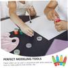 HEALEEP 4pcs Boys and Girls Clay Modelling Tools Food Grade Plasticine Rollers for Creative Diy Crafts Safe for Boy Girl Years Smooth Surface for Easy Cleaning view 3