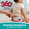 Pampers Diapers - Swaddlers 360 - Size 5, 17 Count, up to 100% Leakproof Comfy Dry Fit, Designed for Easy Changes, Pull On Baby Diaper view 2