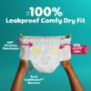 Pampers Diapers - Swaddlers 360 - Size 5, 17 Count, up to 100% Leakproof Comfy Dry Fit, Designed for Easy Changes, Pull On Baby Diaper view 3