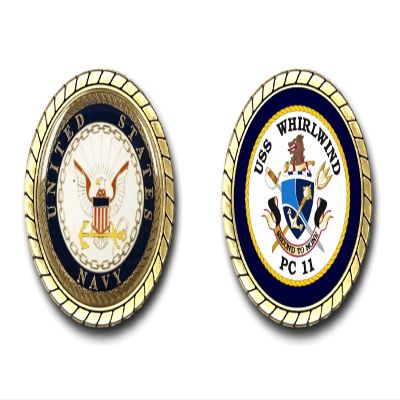 USS Whirlwind PC-11 Crest Challenge Coin