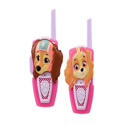 eKids Paw Patrol Skye Liberty Walkie Talkies for Kids, Static Free and Extended Range, Indoor and Outdoor Toys (Skye Liberty)