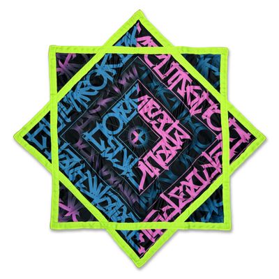 First Earth Flow Star - Dapo Star - Flow Toy Calligraffiti (UV), 24" - Small