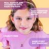 Martinelia Super Girl My Secret Diary Kids Makeup Set- Vanity Kit with Brushes, Eyeshadow, Blush & Lip Gloss- Non Toxic Play Make Up for Girls 5-12 view 3