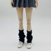 1/6 Scale Female Action Figure Knit Leg Warmers Warm Footless Socks Model,Long Socks,Boot Stockings,for 12 inch Doll Model, Black view 2