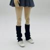 1/6 Scale Female Action Figure Knit Leg Warmers Warm Footless Socks Model,Long Socks,Boot Stockings,for 12 inch Doll Model, Black view 3