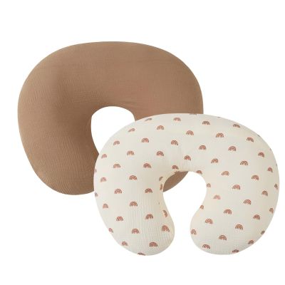 2pcs Pillow Covers Infants Pillow Slipcover Comfortable Newborns Baby Feeding Cushion Protections Sleeve Case