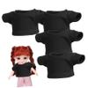 HEALSOPTHY 4pcs Doll Short Sleeves T-Shirt Cotton Material for Dolls Costumes and Dress view 1