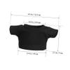 HEALSOPTHY 4pcs Doll Short Sleeves T-Shirt Cotton Material for Dolls Costumes and Dress view 2