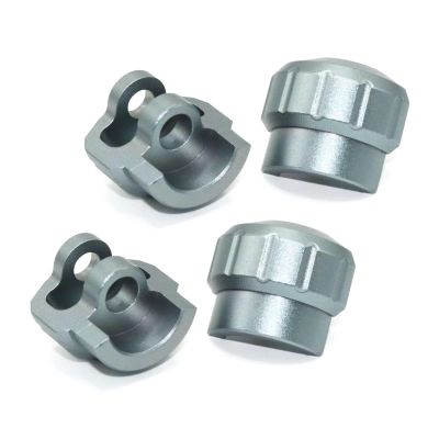 RC Car Upgrade Parts for Arrma 1/7 1/8 4pcs Metal Shock Cap Protector Shock Absorber Protection Cover AR330492 RC Car Upgrade Parts Accessories(Gray)