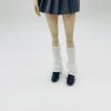 1/6 Scale Female Action Figure Knit Leg Warmers Warm Footless Socks Model,Long Socks,Boot Stockings,for 12 inch Doll Model, White view 2