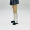1/6 Scale Female Action Figure Knit Leg Warmers Warm Footless Socks Model,Long Socks,Boot Stockings,for 12 inch Doll Model, White view 3