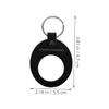 Ipetboom 2pcs Commemorative Coin Set Coin Holder Keychain Coins Holder Keychains for Coin Storage Lucky Holder Coins Chip Keychain Leather Black view 2